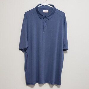 Grand Slam Performance Blue Golf Short Sleeve Polo Shirt Mens Big Tall XXL
